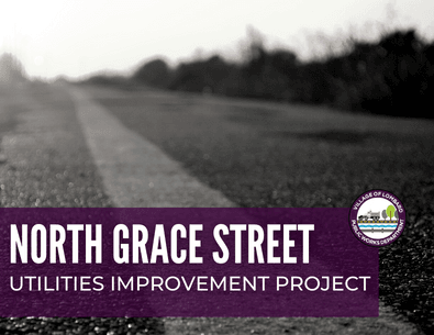 black and white photo of open road with text