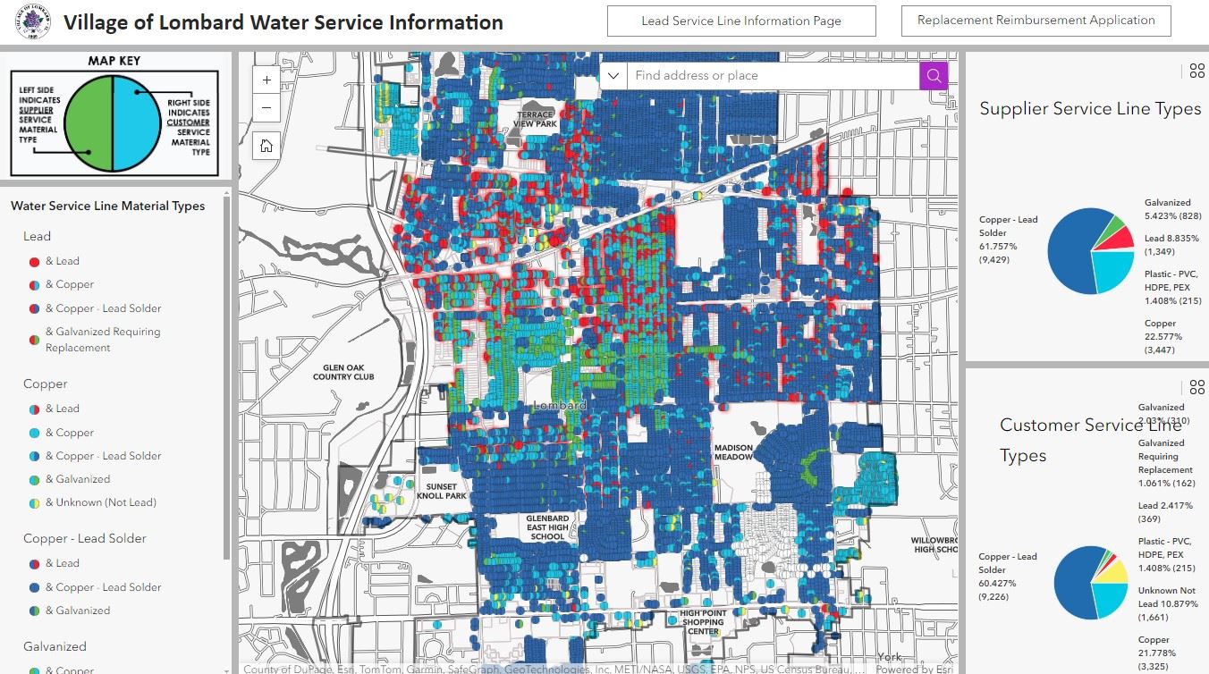 Water Service Line Dashboard